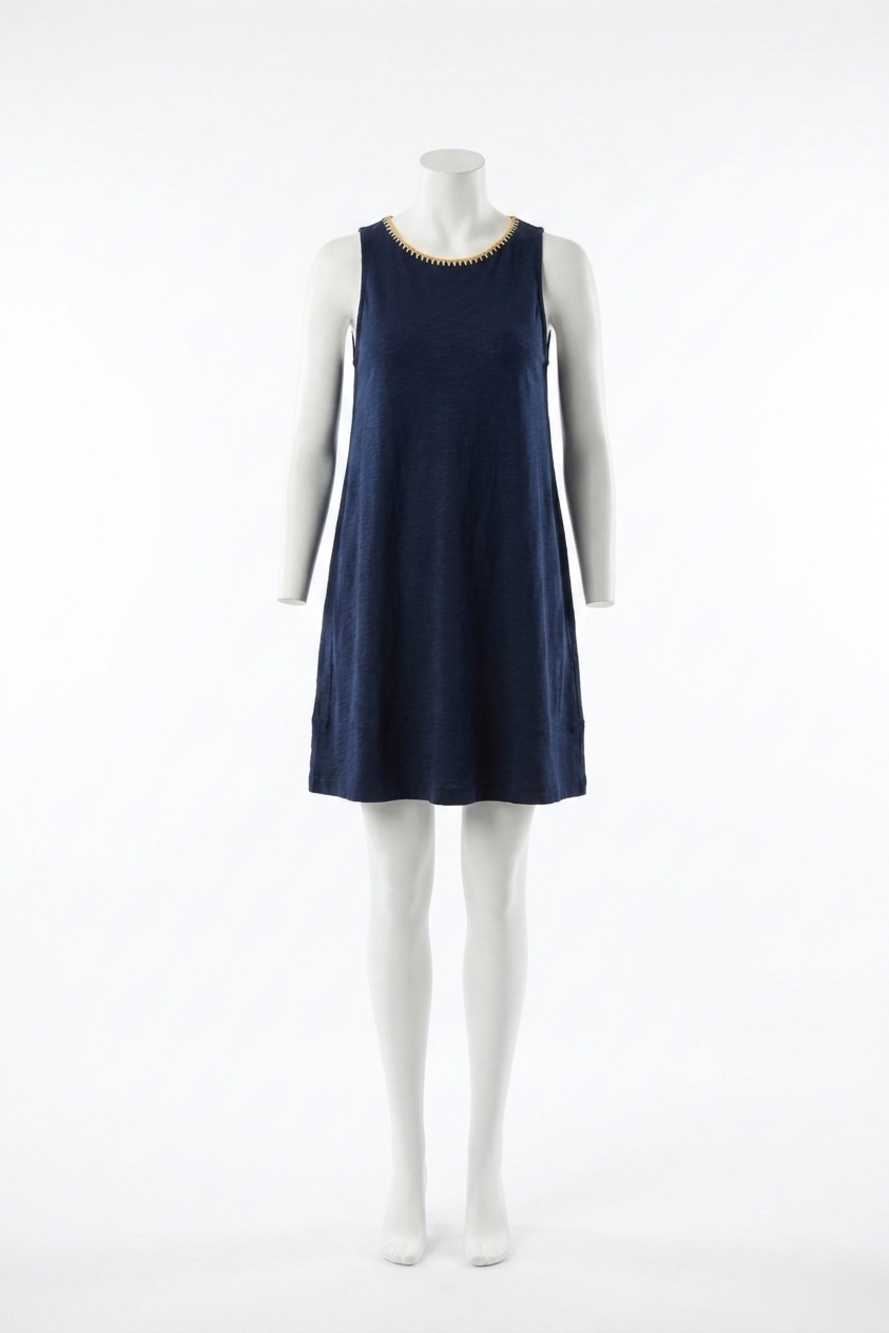 NEW LISA TODD summer swing dress in navy